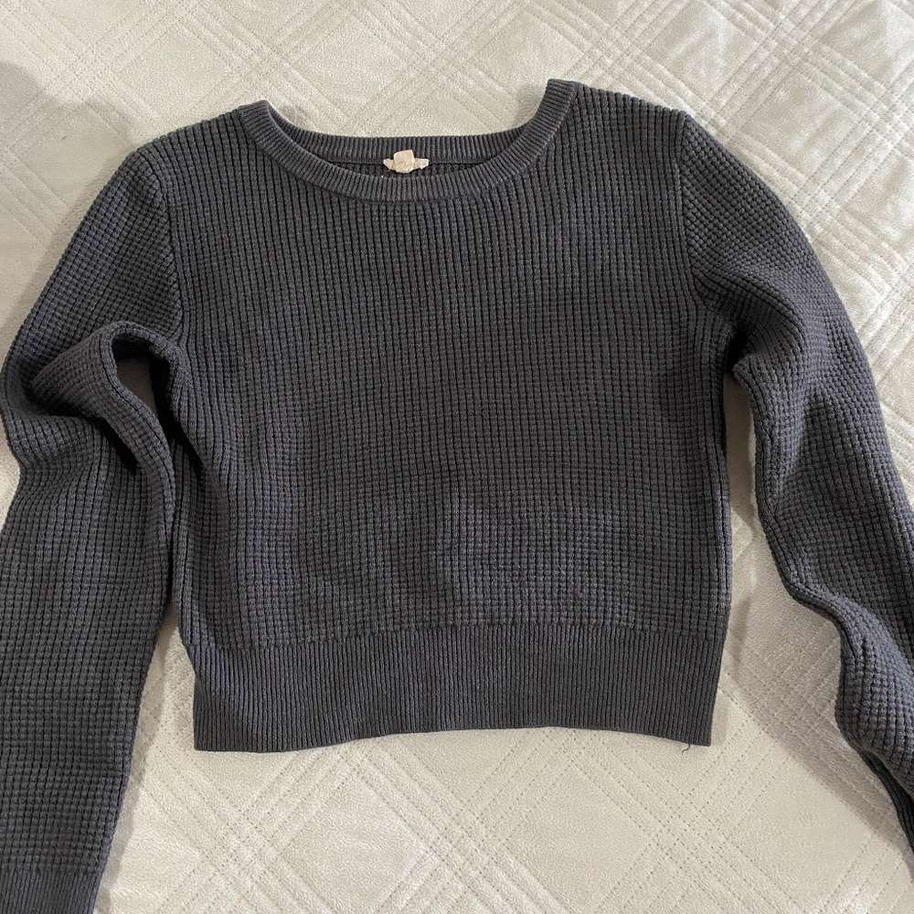 Garage women dark grey long sleeve sweater
